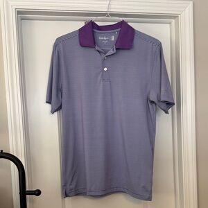 Walter Hagen Lavender and White Polo Shirt